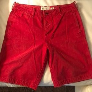 Like New Red Abercrombie & Fitch Shorts